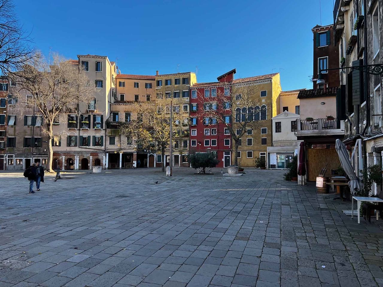The Campo del Ghetto Nuovo in clear winter light
